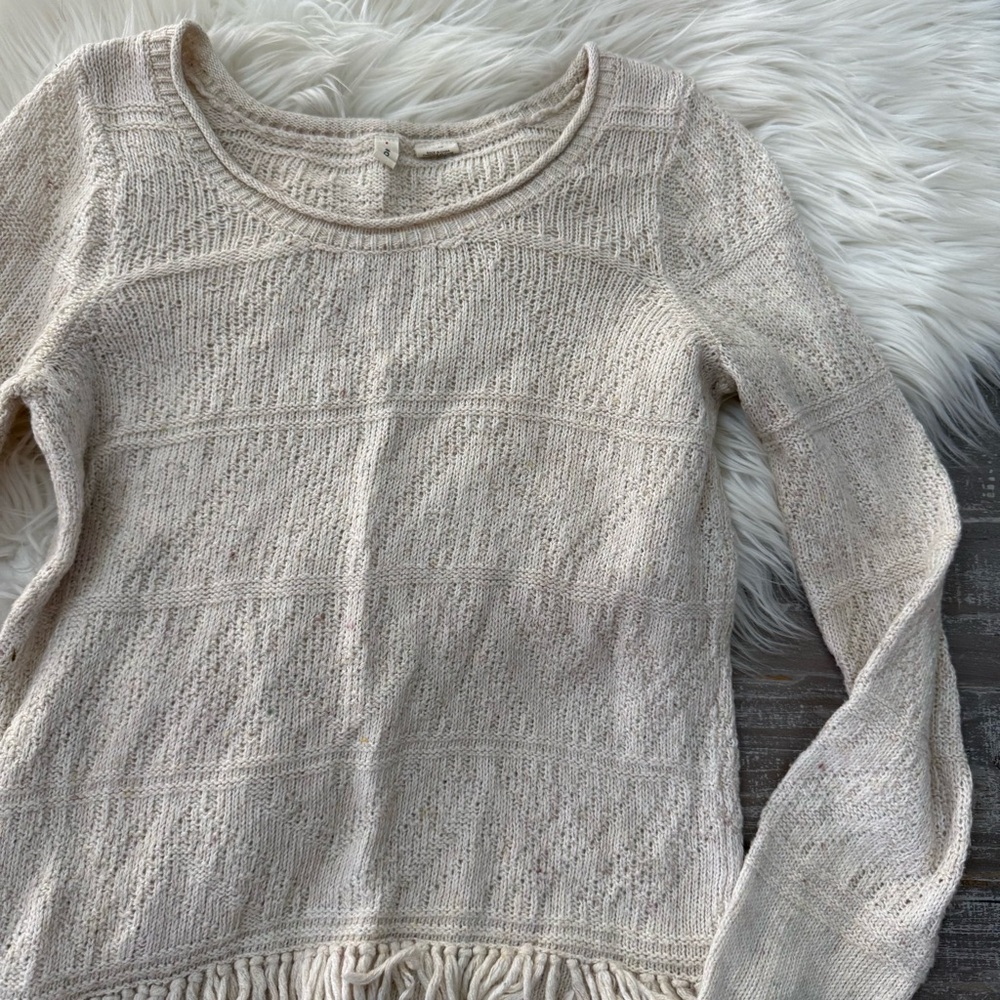 Anthropologie Moth Fringe Knit Sweater - Picture 4 of 4